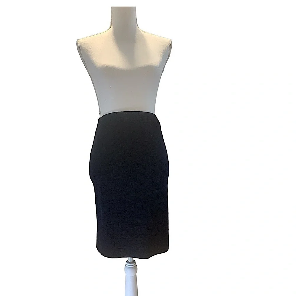 100%wool navy blue pencil skirt - Picture 1 of 5